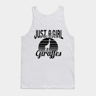 Giraffe - Just a girl who loves giraffes Tank Top